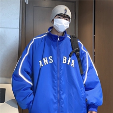 港风新品反光宽松男士棉衣韩版百搭情侣棉服冬装外套G1030P118，男装棉衣，电商A339