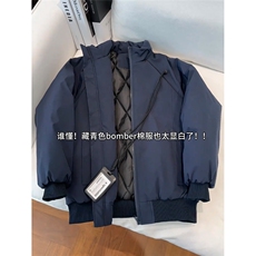 AA1822P70藏青色飞行员夹克棉服男秋冬立领美式工装外套，男装夹克，电商B323A