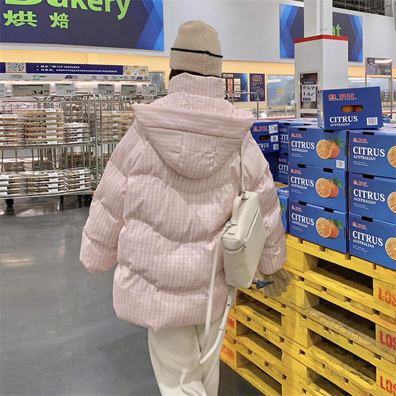 现货粉色羽绒服90白鸭绒2025冬季新款B173-83301-P295-K428,女装羽绒服,2B222