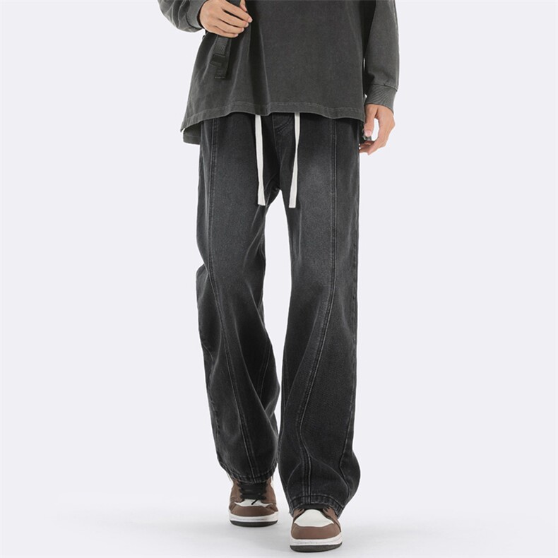 现货~牛仔裤男美式复古裤子宽松直筒长裤1BK420-P50，男装牛仔裤，星座515