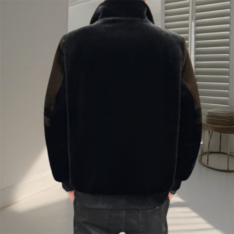 男士金貂绒男士加绒加厚休闲长袖立领夹克雪兰貂外套ZX8962-P220,男装夹克,星座1105-3