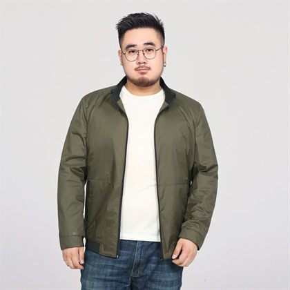 L-8XL男装夹克胖子秋款休闲外套肥佬宽松上衣加肥加大码8810款P95图片