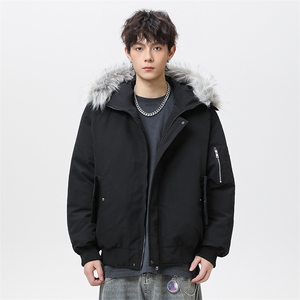 潮流宽松棉服高高街潮牌休闲棉衣A161-9987图片