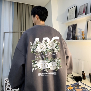 秋季新款 320G华棉圆领卫衣面布棉WH509-P35控58图片