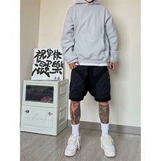B221美式ins高街暗黑小众个性款冲锋短裤五分裤LK23063-P55控78，男装休闲裤，电商B221