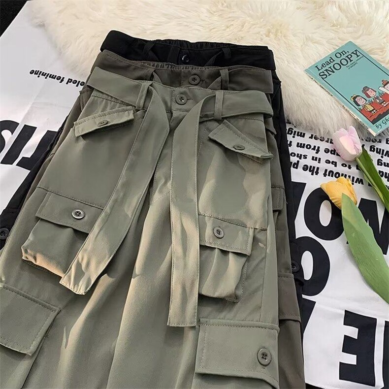 多口袋工装裤高街ins口袋拉链长裤男生潮流休闲长裤KK231-P45,男装工装外套,星座911-3