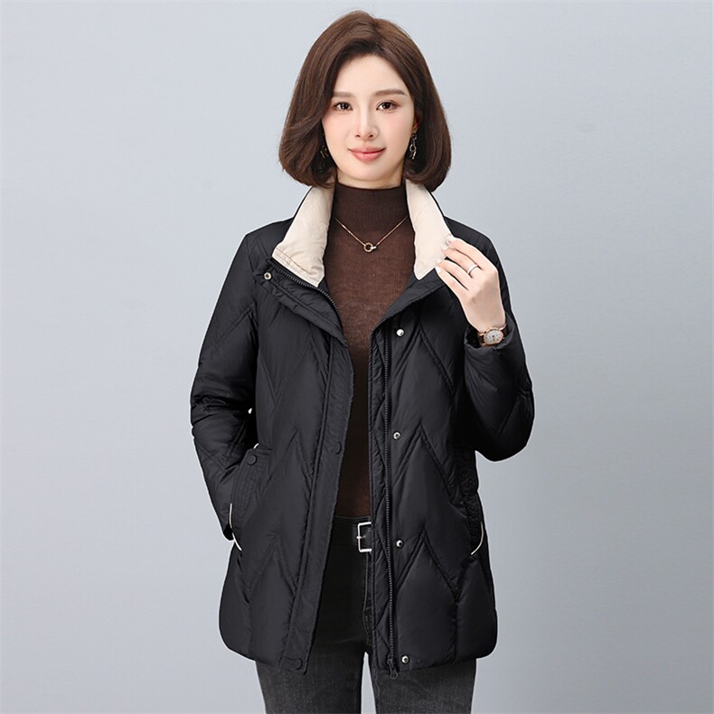 2024冬季新款棉衣加厚女外套短款立领小个子冬装棉服外套,女装棉衣/棉服,雪樱依海