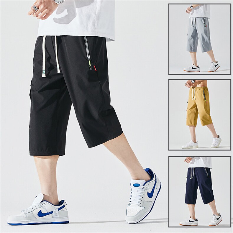 2025夏季新款男士七分裤时尚休闲马裤潮流男裤子KZ1075-P28,男装休闲裤,星座217-4