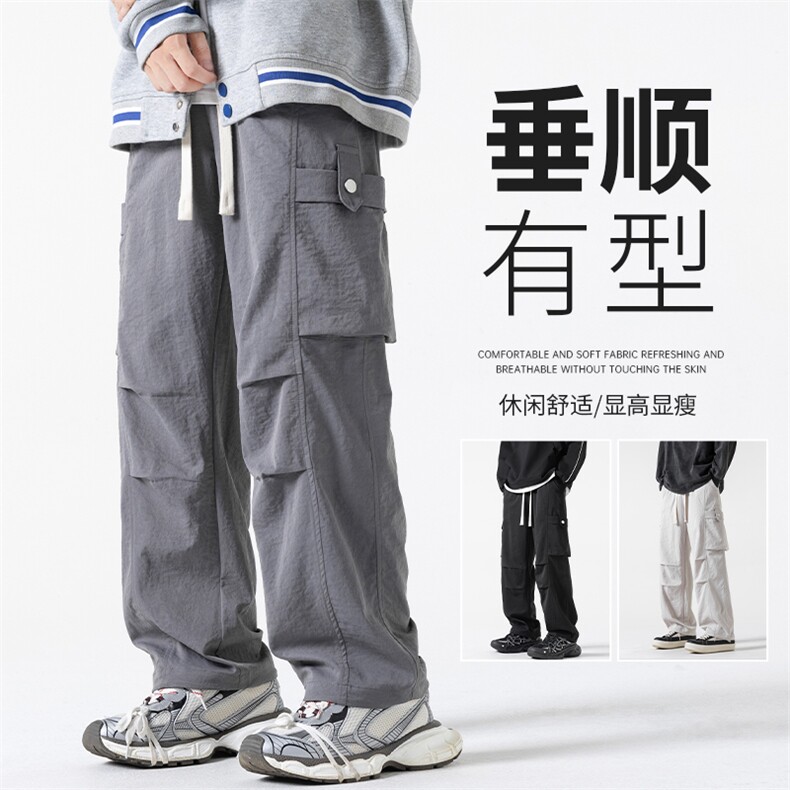 春季新款工装裤男款美式潮牌直筒阔腿裤子宽松休闲长裤K515-P48,男装工装外套,星座308B-2