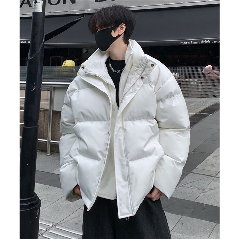 白色棉衣外套男秋冬加厚保暖假两件棉服痞帅美式高级感p98,男装棉衣,电商C307