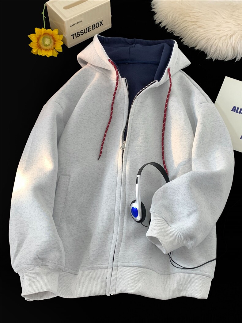 重磅拼色男女连帽卫衣特P58M-3XL,男装卫衣,电商B325