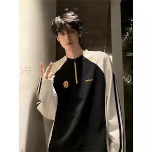 骑行服亨利领长袖t恤新款潮牌休闲打底衫A157B-T280-特P43图片