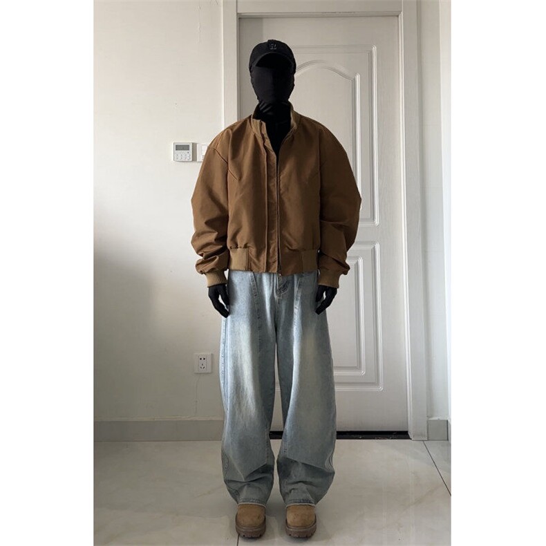 JK15-特P65现货主推美式高街立领棒球飞行夹克短款外套男，男装夹克，电商B327