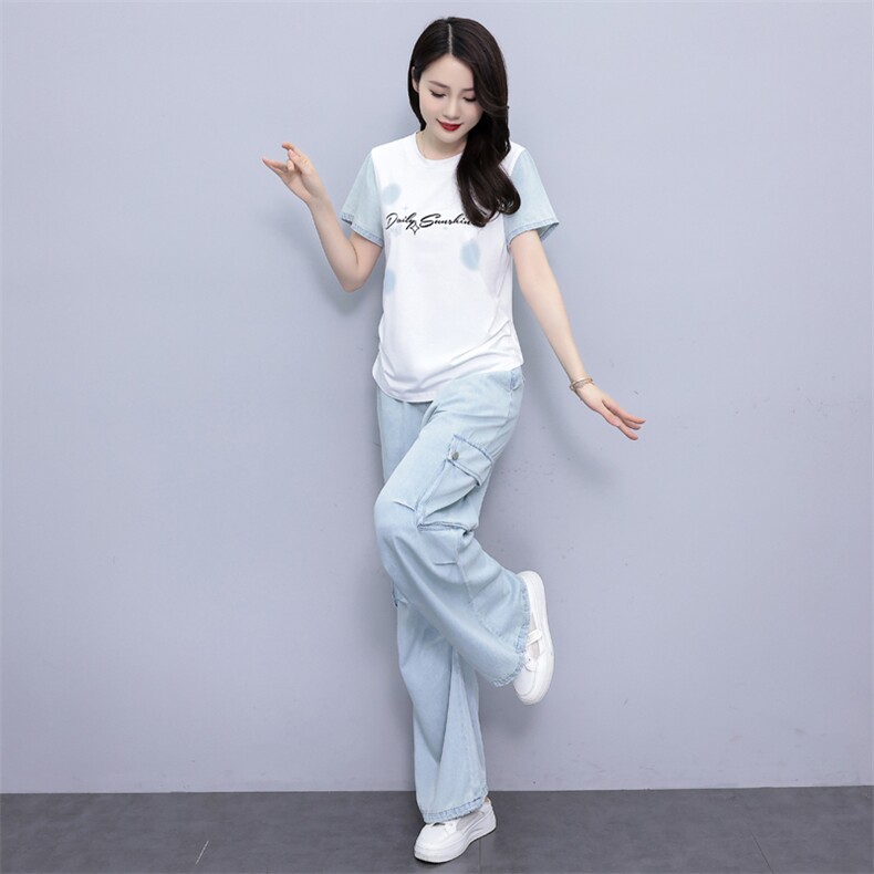 新品现货2025女装夏装新款休闲运动套装,女装套装/套裙,靓星雨