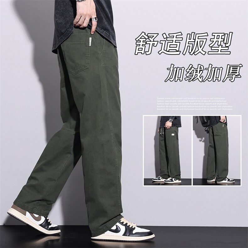 男装运动裤纯棉春秋款休闲宽松直筒潮流卫裤情侣同款9010-P60,男装休闲裤,电商A178