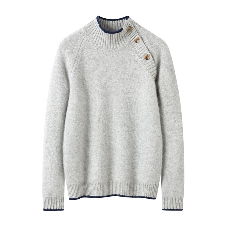 2025年秋季山羊绒(羊绒)七针加厚时尚百搭通勤简约休闲，女装羊绒衫，绒又羊绒