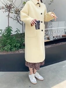 时尚双面羊绒大衣图片