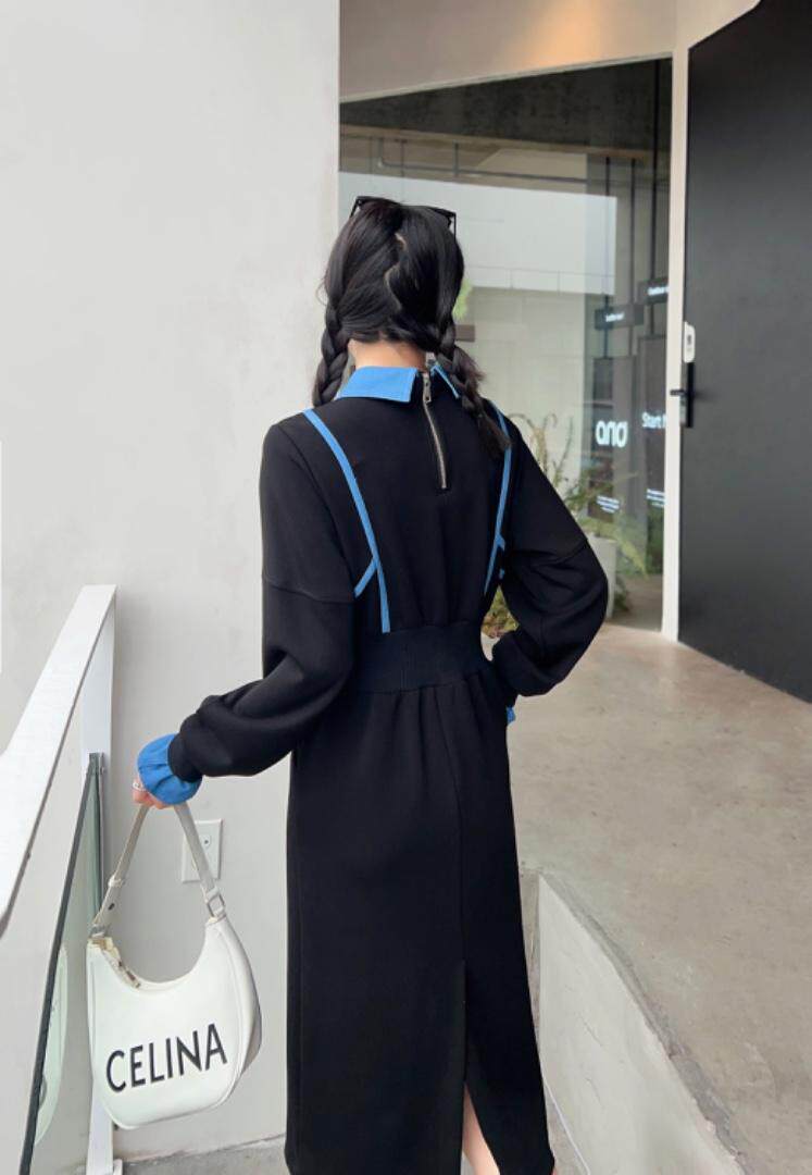 现货：假两件连衣裙，女装连衣裙，觅 愉