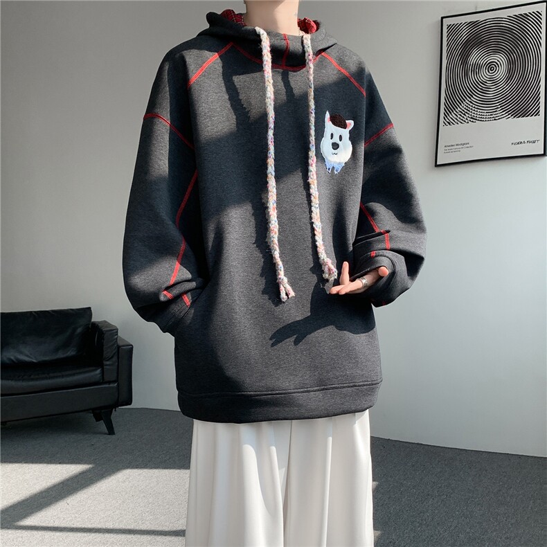 6XL-M重磅刺绣连帽卫衣男高街套头打底上衣WY47-P88,男装T恤,电商D206-1