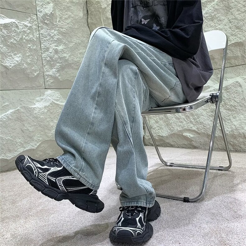 美式牛仔裤男款秋季长裤潮Y9005P45,男装牛仔裤,星座1116-2