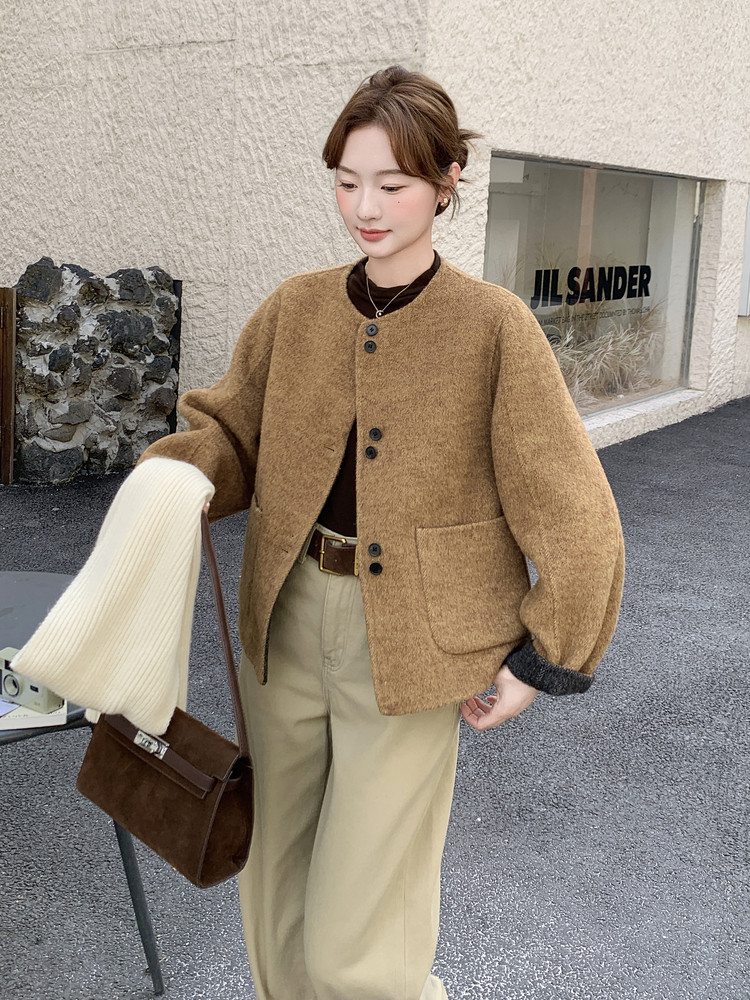 （两面穿）新品现货主推双面羊绒外套2C087-9281-P259-K369,女装毛呢外套,2C087