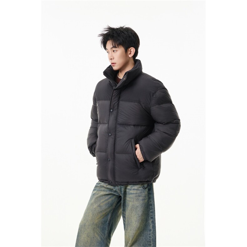 90%绒新标有报告立领撞色韩版宽松羽绒服外套Y988/P350现货,男装羽绒服,星座202
