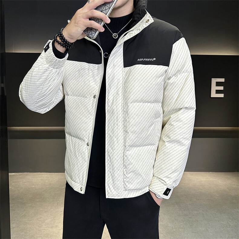 2026冬季韩版潮牌拼色休闲保暖防寒羽绒服外套Y9827P160,男装羽绒服,星座914
