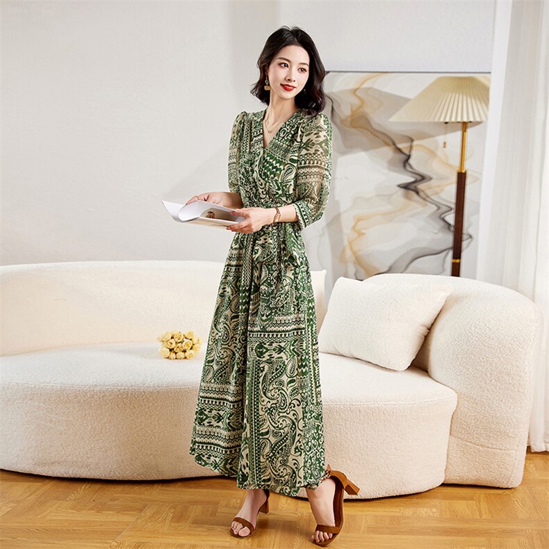 现货！连衣裙女2023年新款夏季长款裙子雅佳俏523#,女装连衣裙,雅佳俏