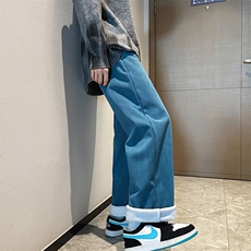 加绒加厚雪尼尔灯芯绒情侣款直筒裤子B221-LK21198-P55常规P50，男装休闲裤，电商B221