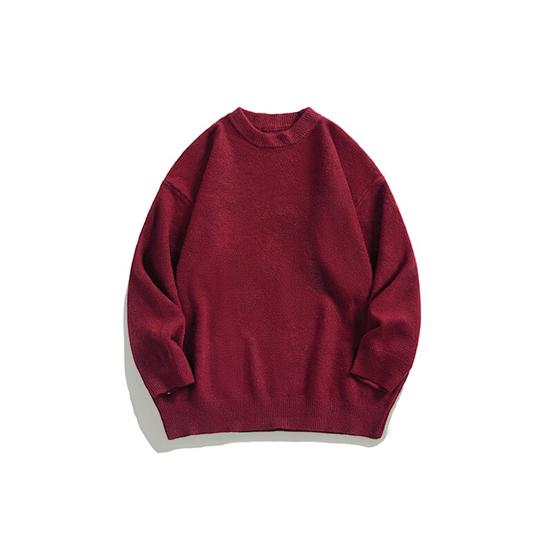 MD8812-CG-BRP42加厚款两翻领加厚毛衣慵懒风男针织衫高领线衫，男装针织衫/毛衣，星座510A-3