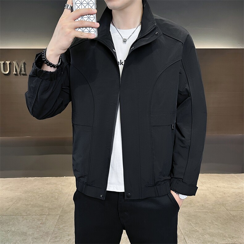 秋季新款夹克外套男春秋休闲百搭时尚立领男士夹克N818-P80,男装夹克,星座310B-3