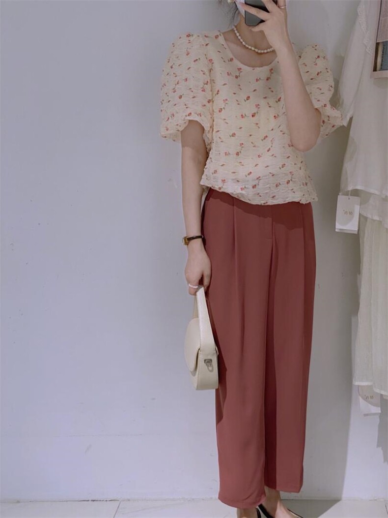 碎花小衫，其它，驿谷