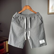 K62/P15男士棉麻日系5分五分裤男潮亚麻大码短裤夏天运动沙滩中，男装休闲裤，电商D310（原电商305）