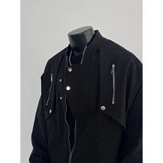 W579-682025秋美式高街春秋拉链工装棒球服外套男宽松夹克上衣，男装夹克，星座911-1