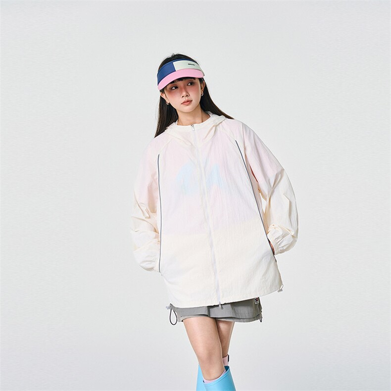 UPF50+有报告凉感轻薄透气宽松大码潮流防晒服DQC657-P48，男装防晒衣，电商B306