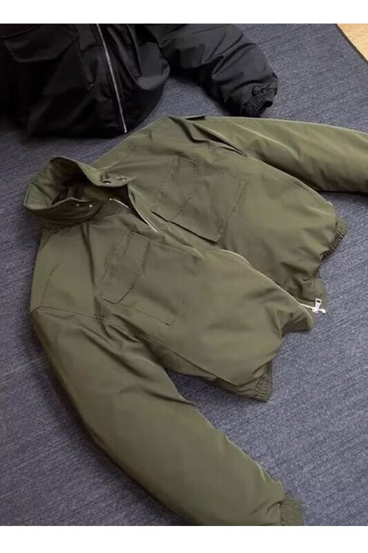 轻骑兵棉服痞帅挺阔高级感宽松加厚百搭短款防风保暖LF1100P95,男装夹克,电商D256-2(原A064-2)