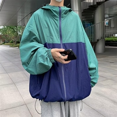 2023港风文艺连帽防晒衣男夏季宽松潮流夹克，男装夹克，星座716-3