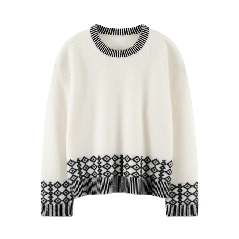 2025秋冬新款女羊绒衫100纯羊绒套衫加厚针织套头衫保暖羊绒套衫，女装羊绒衫，绒知纯羊绒