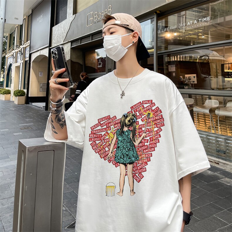欧美式小女孩创意印花短袖t恤夏高克重半袖体恤XZ514-2-1300-P28,男装T恤,星座514-2(原B239)