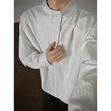 时尚立领棒球服衬衫韩版户外宽松抽绳防晒外套衬衫男冲锋衣P42，男装防晒衣，电商B319