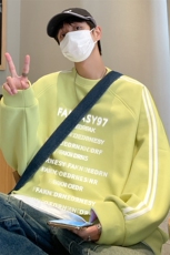 港风新款秋季时尚百搭宽松字母印花潮流卫衣B6903P45控68，男装卫衣，电商A268A