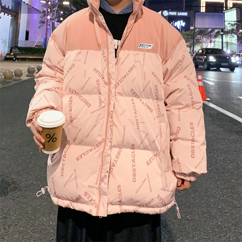 新款双面穿棉服宽松时尚港风青少年棉袄外套MY20815P-60,男装棉衣,电商A128