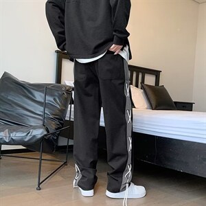 男秋季新款港风休闲裤GK48P38图片