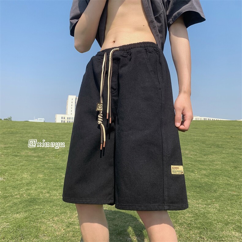 XZ616夏季新款宽松百搭牛仔裤贴标五分裤TY865P45控58,男装牛仔裤,星座512A（原616）