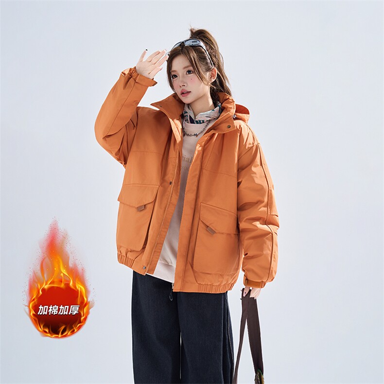 无影墙休闲连帽外套男女冬季加棉加厚美式机能工装棉服-A2356P95,男装棉衣,电商B241