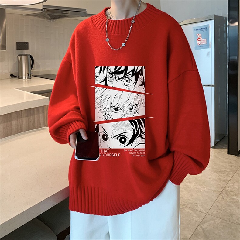 半高领毛衣男士大码针织衫男毛线衣男 M18176-P45 加绒款-P65图片