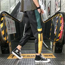 春秋季帅气嘻哈裤子女韩版潮学生宽松运动裤显瘦新款休闲百搭超火，男装休闲裤，星座506A