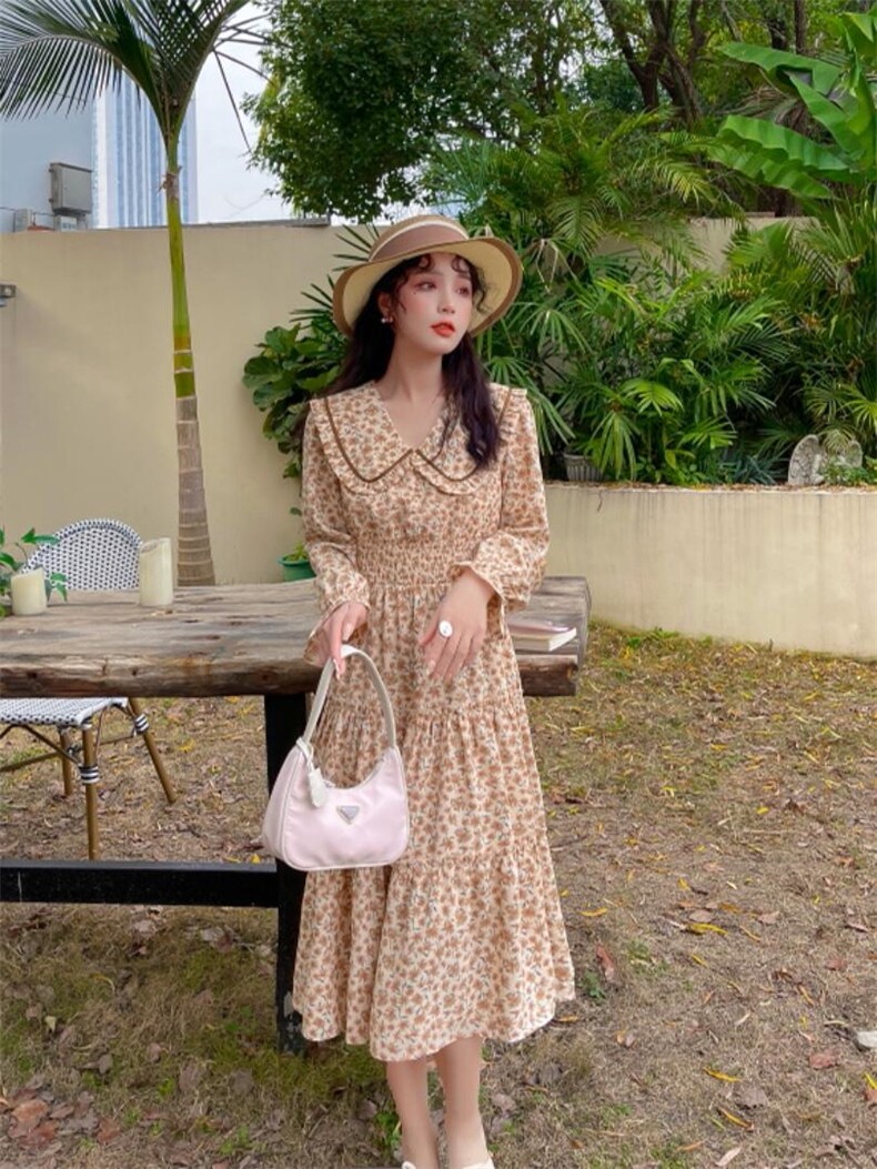 碎花连衣裙，女装连衣裙，安玖拉