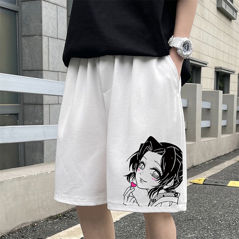 冰丝短裤男潮牌夏季薄款ins运动休闲五分裤子男韩版潮流大码宽松图片