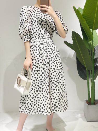 【现货】韩版爱心连衣长裙，女装，1.2.3.4